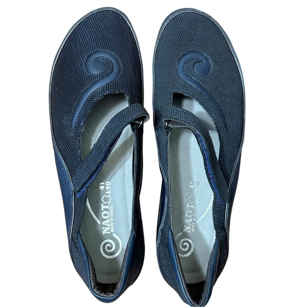 NWT Naot Matai Navy Blue Adjustable Mary Jane Flats Comfort Shoes Size 10-10.5 - Picture 10 of 16